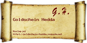 Goldschein Hedda névjegykártya