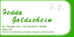 hedda goldschein business card